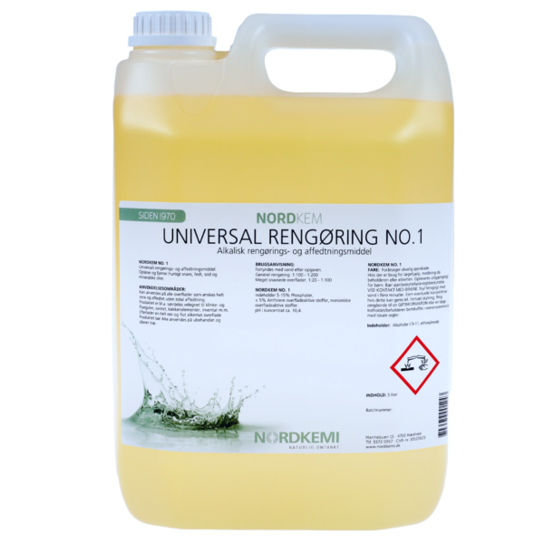 Alkalisk universalrengøring til alle overflader som ønskes helt rene og affedtet uden total affedtning. Opløser og fjerner hurtigt snavs, fedt, sod og mineralske olier og efterlader en helt ren, flot silkemat overflade. Produktet er særdeles velegnet til klinke- og flisegulve, sanitet, køkkenelementer, inventar og lignende.