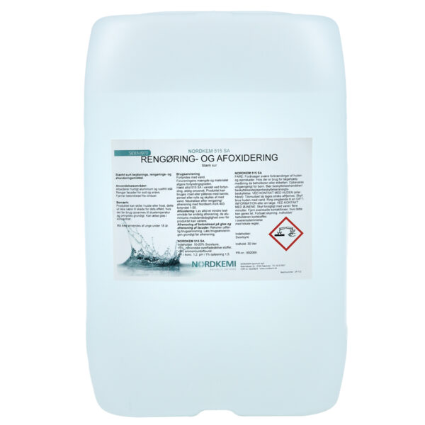 Stærkt surt bejdsnings- rengørings- og afoxideringsmiddel. Anvendes til at rengøre facader for sod og snavs. Fjerner betonkiesel fra vinduer. Afoxiderer hurtigt aluminium og rustfrit stål. Kan ætse glas i koncentrat.