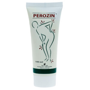 Perozin Everyday pain reliever. Perozin® er en naturlig smertelindrende creme. Produktet er klassificeret hos Lægemiddelstyrelsen som Medicinsk Udstyr Klasse I. Cremen er baseret på ingefær, rosmarin og pebermynte, som alle tre har dokumenteret anti-inflammatoriske og smertelindrende effekter. De aktive ingredienser er menthol og ethanol som har en kølende  og smertelindrende effekt. Perozin® er ikke lige effektivt for alle. Alle oplever en smertelindring, men graden varierer. For nogle har det lindret smerterne betydeligt, for andre har det en mindre smertelindring.