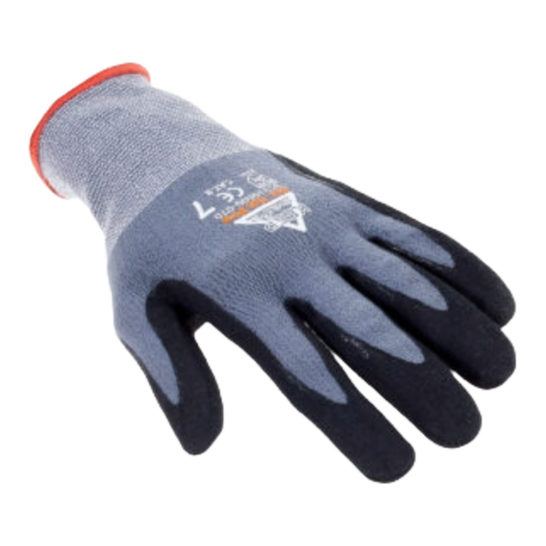 Teknikerhandske Keep Safe. Keep Safe All-tech pro er en grå sømløs nylon/lycra handske med PU/nitril belægning i håndflade og på fingrene. Giver god føling med materialer og overflader. Har unik pasform, er blød, fleksibel og meget stærk. Åndbar overflade, der holder hånden kølig og tør under arbejdet. Super god allround handske til mange forskellige brancher og opgaver. Silikonefri. Anvendelse: Auto- elektronik, malerbranchen, bygge og anlægsbranchen, pakning og montage.